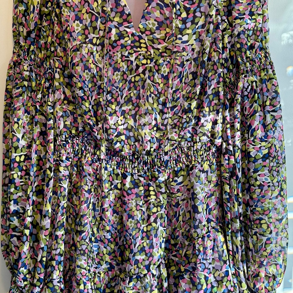 Colorful Patterned Ted Baker Dress Size 2 NWOT